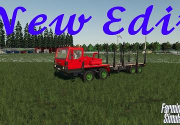 Мод КрАЗ-7634HE 8x8 «Лесовоз» версия 1.0.0.0 для Farming Simulator 2019 (v1.4х)
