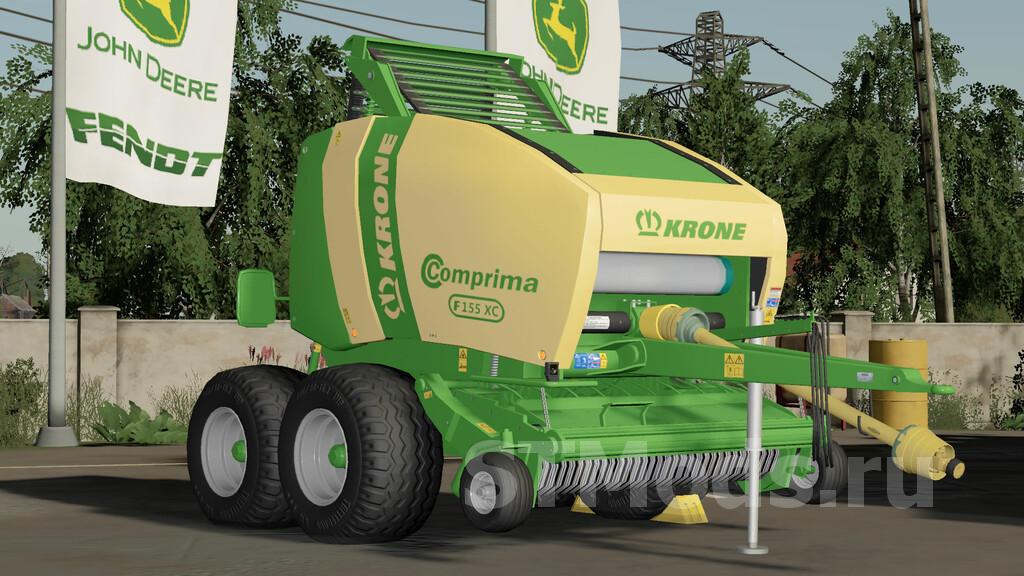 Скачать мод Krone Comprima F155 Xc версия 1000 для Farming Simulator 2019 V17x 9289