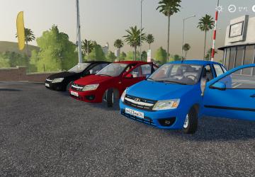 Мод Лада Гранта Лифтбек версия 1.0 для Farming Simulator 2019 (v1.5.1.0)