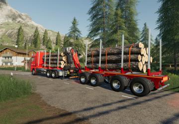 Мод Lizard Short Timber Trailer версия 1.0.0.0 для Farming Simulator 2019