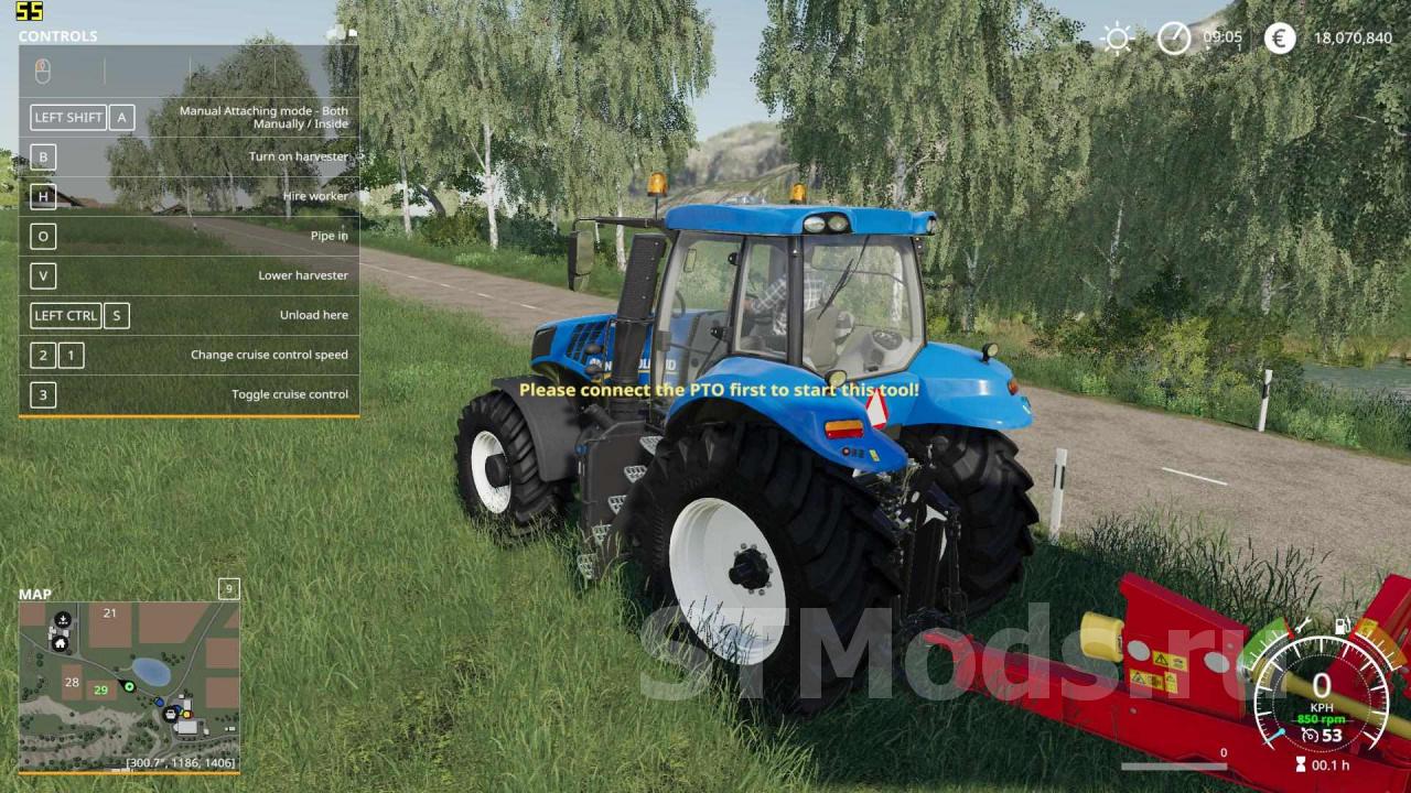 Скачать мод Manual Attaching версия 1.1 для Farming Simulator 2019  (v1.2.0.1)