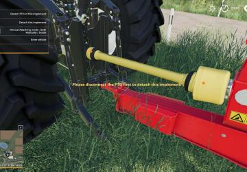 Мод Manual Attaching версия 1.0 для Farming Simulator 2019 (v1.2.0.1)