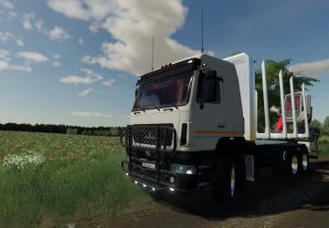 Мод МАЗ-631203 Timber Truck версия 1.0.0.0 для Farming Simulator 2019 (v1.7.x)