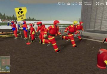 Мод Megapack Personnage Secours Francais версия 1.0.0.1 для Farming Simulator 2019