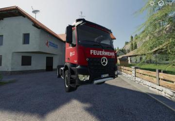 Мод Mercedes Benz Fire Department Edition версия 1.1 для Farming Simulator 2019 (v1.3.x)