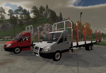 Мод Mercedes-Benz Sprinter Autoload Wood версия 1.0.0.0 для Farming Simulator 2019 (v1.5.x)