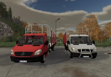 Мод Mercedes-Benz Sprinter Autoload Wood версия 1.0.0.0 для Farming Simulator 2019 (v1.5.x)