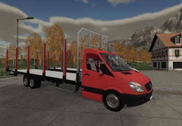 Мод Mercedes-Benz Sprinter Autoload Wood версия 1.0.0.0 для Farming Simulator 2019 (v1.5.x)