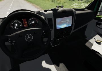 Мод Mercedes-Benz Sprinter Service версия 1.0.0.0 для Farming Simulator 2019 (v1.7x)