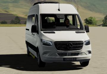 Мод Mercedes-Benz Sprinter Tourer 2019 - Переделка v1.1 для Farming Simulator 2019 (vv1.4.x)