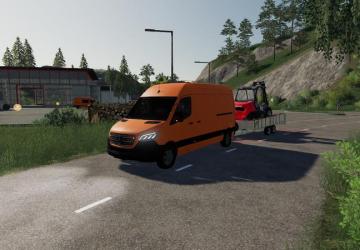 Мод MERCEDES BENZ SPRINTER VS30 версия 1.0 для Farming Simulator 2019 (v1.3.x)