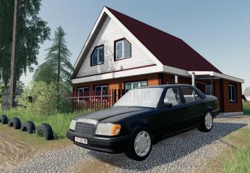 Мод Mercedes Benz W124 250D версия 1.1.0.0 для Farming Simulator 2019 (v1.7x)