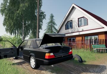 Мод Mercedes Benz W124 250D версия 1.1.0.0 для Farming Simulator 2019 (v1.7x)