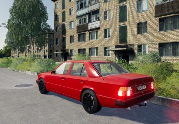 Мод Mercedes Benz W124 250D версия 1.1.0.0 для Farming Simulator 2019 (v1.7x)