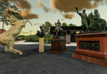 Мод Monumental Sculptures Pack версия 1.0 для Farming Simulator 2019 (v1.6.0.0)
