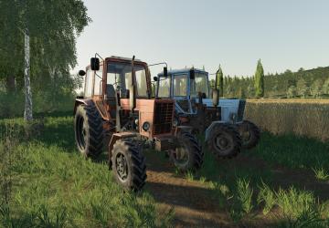 Мод МТЗ 82 - Новые цвета версия 1.1 для Farming Simulator 2019 (v1.5.x)