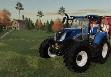 Мод New Holland T6 версия 1.0.0.0 для Farming Simulator 2019 (v1.5.x)