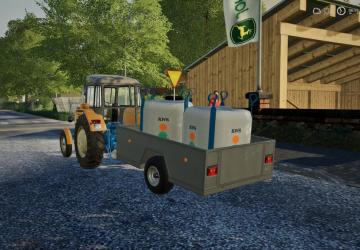Мод ONE AXLE TRAILER версия 1.0 для Farming Simulator 2019 (v1.3.0.1)