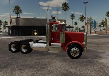 Мод Peterbilt 379 Daycab версия 2.0 для Farming Simulator 2019 (v1.5.x)
