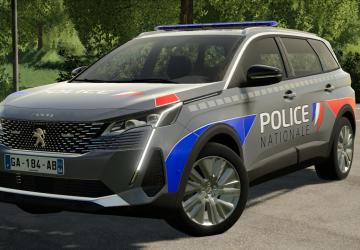 Мод Peugeot 5008 2021 Gendarmerie версия 2.0.0.0 для Farming Simulator 2019