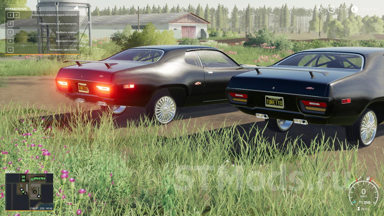 Скачать мод Plymouth GTX версия 1.0 для Farming Simulator 2019 (v1.6.0.0)