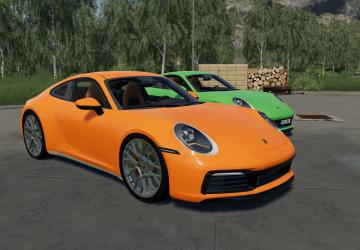 Мод Porsche Carrera 4S версия 1.0.0.0 для Farming Simulator 2019 (v1.5.x)