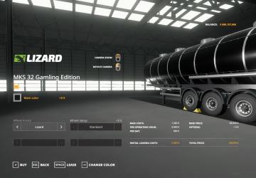 Мод Прицеп «LIZARD MKS 32 GAMLING EDITION» версия 1.0.0.0 для Farming Simulator 2019 (v1.1.0.0)