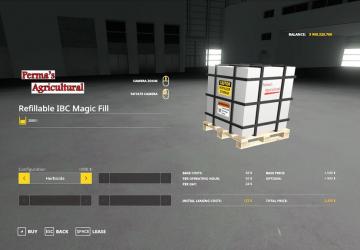 Мод Refillable IBC Tank Magic Fill версия 1.1.0.0 для Farming Simulator 2019