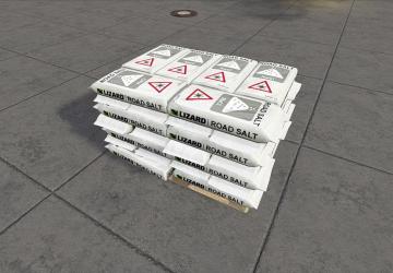 Мод Road Salt Pallet версия 1.0.0.0 для Farming Simulator 2019 (v1.5.х)