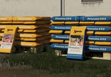 Мод SANO Pallets Pack версия 1.0.0.0 для Farming Simulator 2019 (v1.7.x)