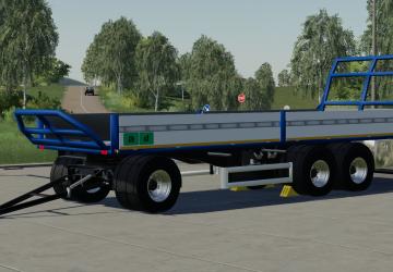 Мод Scania Bale Trailer версия 1.1.0.0 для Farming Simulator 2019 (v1.6.x)