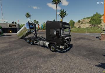 Мод Scania R730 Hooklift версия 1.0.0.0 для Farming Simulator 2019 (v1.2.x)
