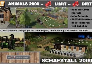 Мод SHEEP STABLE 2000 версия 1.3 для Farming Simulator 2019 (v1.3.0.1)