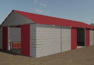Мод Small Garage With Shelter версия 1.0.0.0 для Farming Simulator 2019 (v1.7.x)