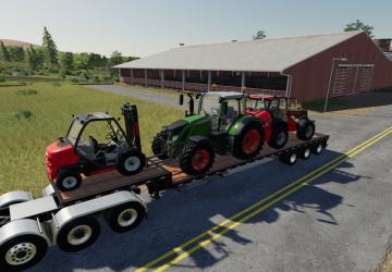 Мод Step Deck Trailer IBM LPM85 версия 1.0.0.0 для Farming Simulator 2019 (v1.6.x)