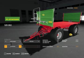 Мод Strautmann SZK 802 версия 1.0.0.0 для Farming Simulator 2019 (v1.2.0.1)