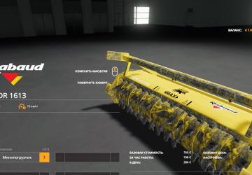 Мод Stump Grinder Rabaud XYLOR версия 1.0 для Farming Simulator 2019 (v1.2.0.1)