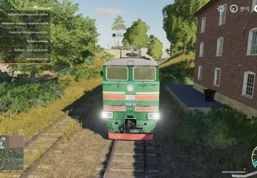 Мод Тепловоз «DIESEL LOCOMOTIVE» версия 1.0 для Farming Simulator 2019 (v1.1.0.0)