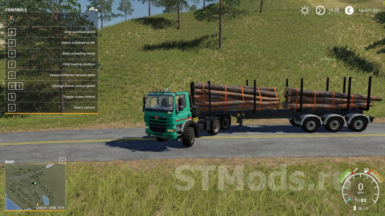 Скачать мод Timber Runner Wide With Autoload Wood версия 1.2 для Farming  Simulator 2019 (v1.2.0.1)