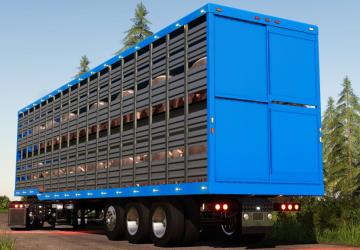 Мод TLX 48Ft Livestock Trailer версия 1.0.0.0 для Farming Simulator 2019 (v1.7.x)