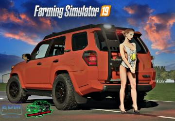 Мод Toyota 4Runner 2018 TRD PRO 4X4 версия 1.0.0.0 для Farming Simulator 2019 (v1.5x)