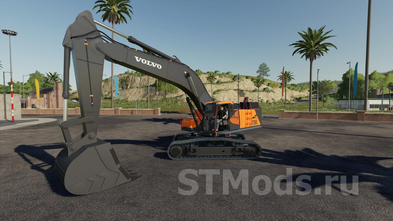 Скачать мод Volvo Ec 750el Mining Excavator версия 1000 для Farming Simulator 2019 V1710 9676