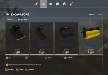 Мод Volvo EWR150E версия 1.0.0.1 для Farming Simulator 2019 (v1.5.1.0)