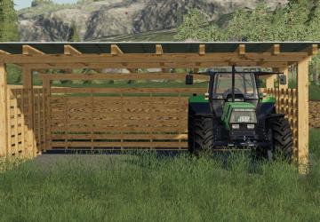 Мод Wooden Sheds Pack версия 1.0.0.0 для Farming Simulator 2019
