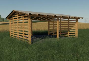 Мод Wooden Sheds Pack версия 1.0.0.0 для Farming Simulator 2019