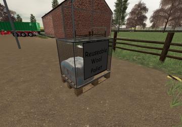 Мод Wool Pallet версия 1.0.0.0 для Farming Simulator 2019 (v1.7.x)