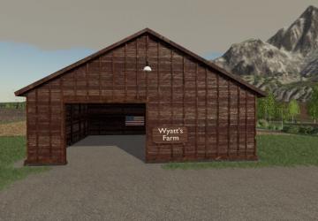 Мод Wyatt Farms American Barn версия 1.0.0.0 для Farming Simulator 2019