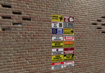 Warning Signs (Prefab*) версия 1.0.0.0 для Farming Simulator 2022