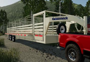 Мод 32FT Gooseneck Trailer версия 2.1.0.0 для Farming Simulator 2022
