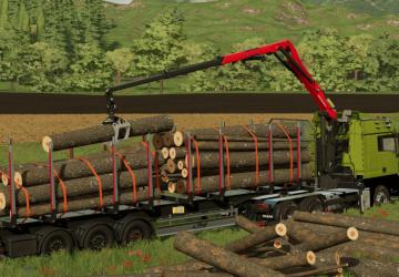 Мод MAN TGX Forest Semi-Truck версия 2.0.1.0 для Farming Simulator 2022